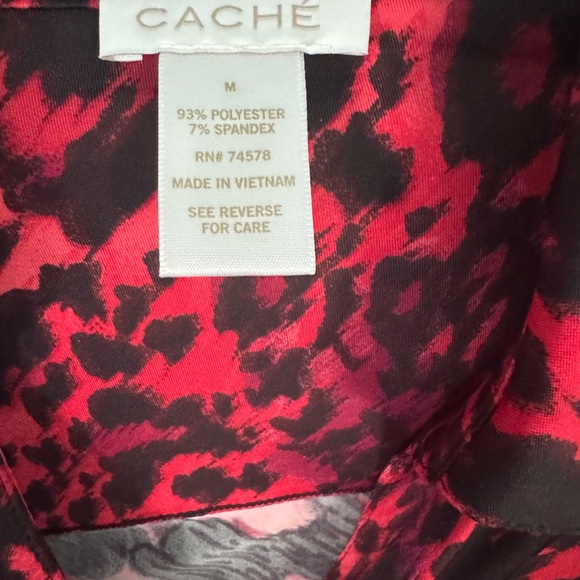 Cache Vibrant Animal Print Top - Picture 8 of 11